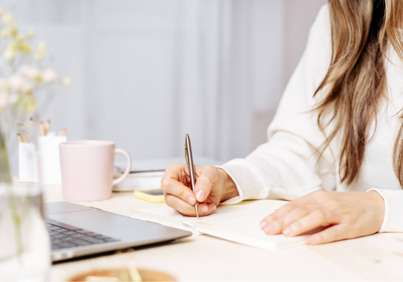 Woman Working on Laptop